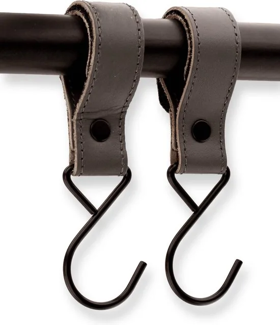 Brute Strength - Multifunctionele klittenband haak - Grijs - 4 stuks - Tassenhaak - Stroller straps - Buggy haak thumbnail 3