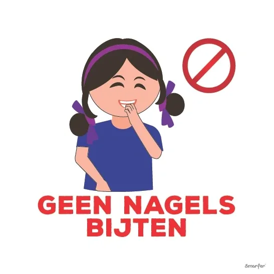 Pictogram - Geen nagels bijten