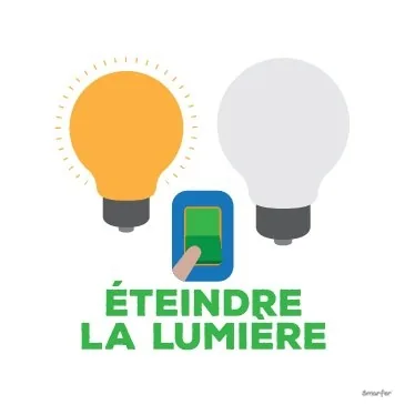 Pictogramme - Éteindre la lumière