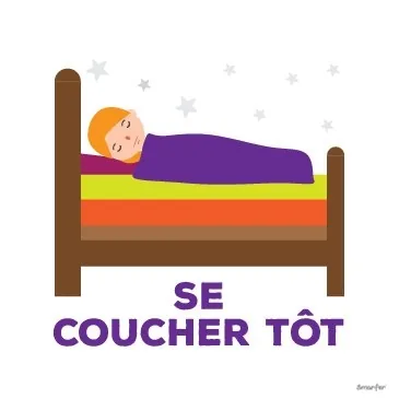Pictogramme - Se coucher tôt