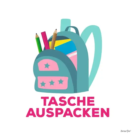 Piktogramm – Tasche auspacken