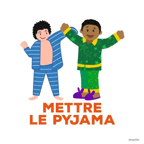 Pictogramme - Mettre le pyjama