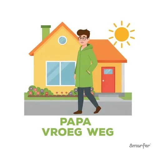 Pictogram - Papa vroeg weg