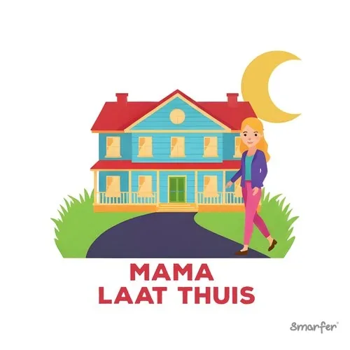 Pictogram - Mama laat thuis