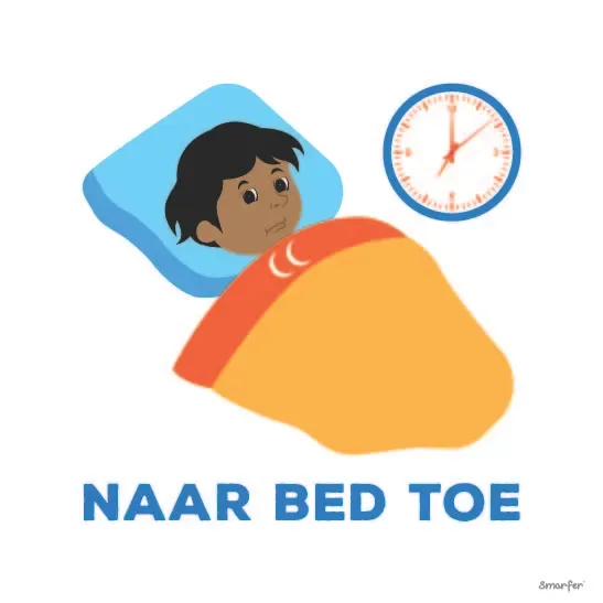 Pictogram - Naar bed toe