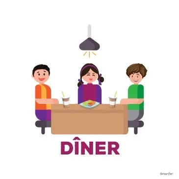 Pictogramme - Dîner