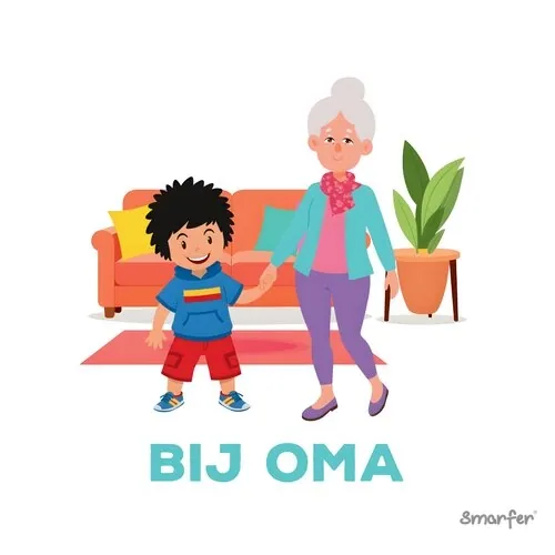 Pictogram - Bij oma