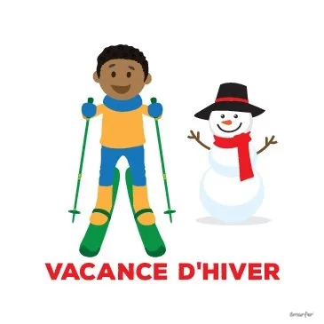 Pictogramme - Vacance d'hiver