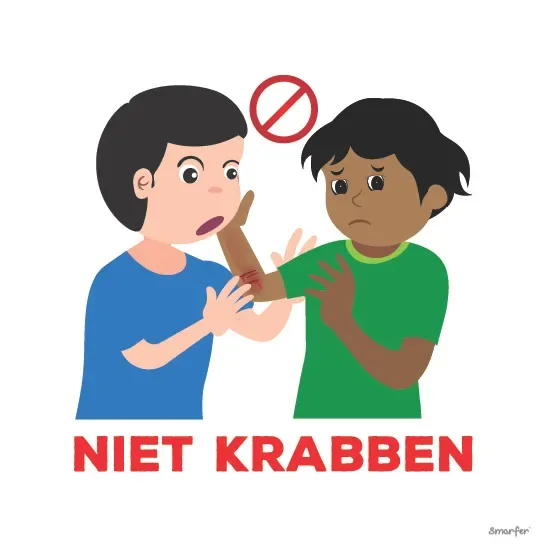 Pictogram - Niet krabben 2
