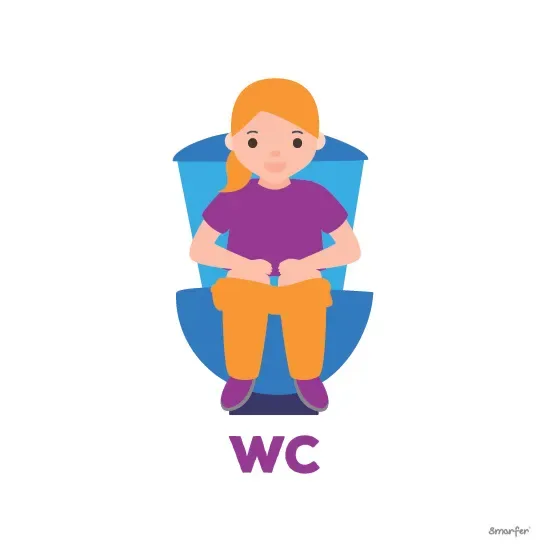 Pictogram - WC (meisje)