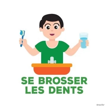Pictogramme - Se brosser les dents