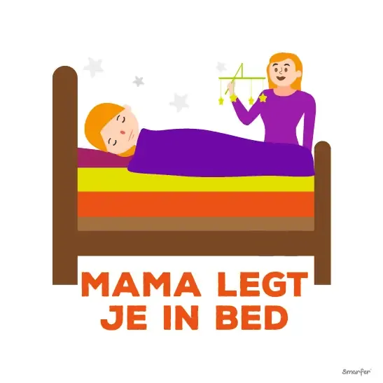 Pictogram - Mama legt je in bed