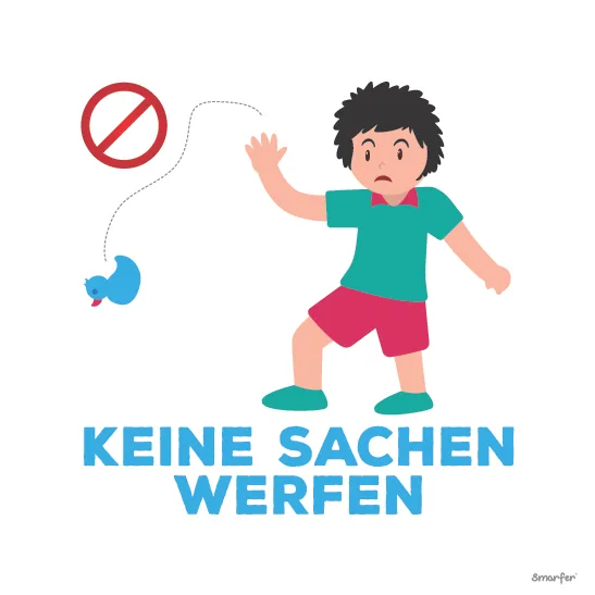 Piktogramm - Keine Sachen Werfen