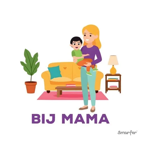 Pictogram - Bij mama