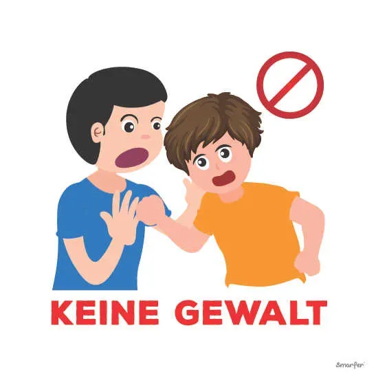 Piktogramm - Keine gewalt