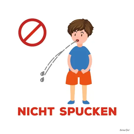 Piktogramm – Nicht spucken