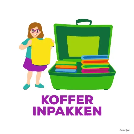 Pictogram - Koffer inpakken