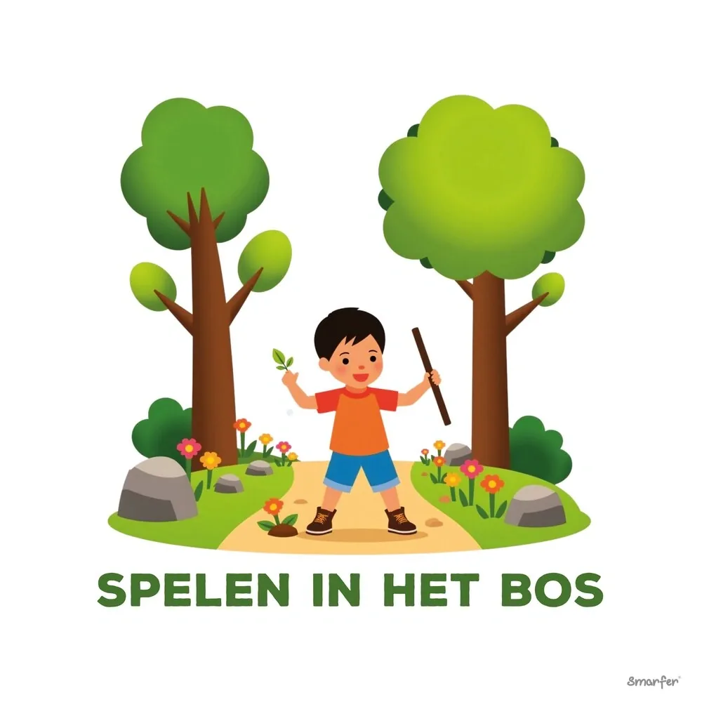 Pictogram - Spelen in het bos