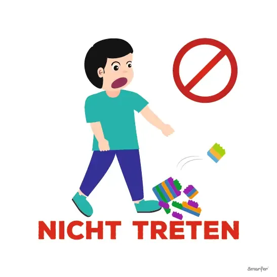 Piktogramm – Nicht treten