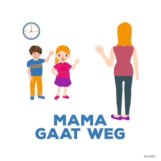 Pictogram - Mama gaat weg