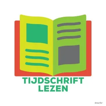Pictogram - Tijdschrift lezen