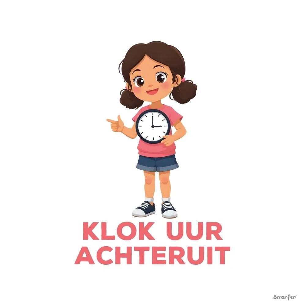 Pictogram - Klok uur achteruit