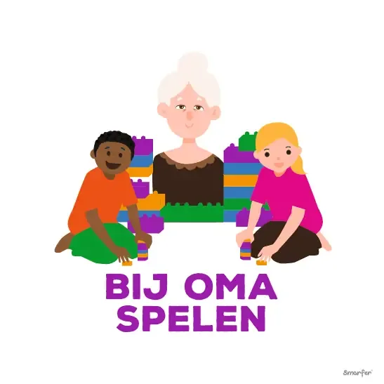 Pictogram - Bij oma spelen
