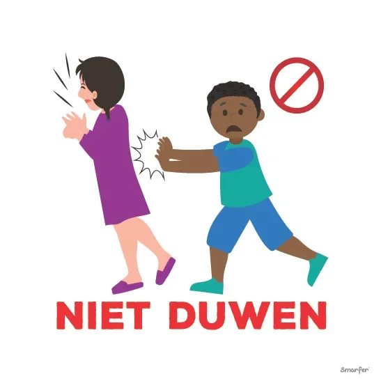Pictogram - Niet duwen