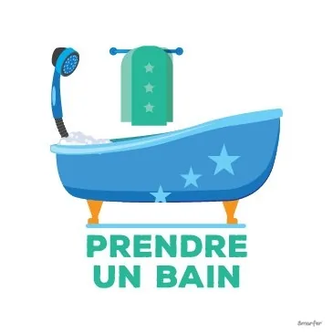 Pictogramme - Prendre un bain