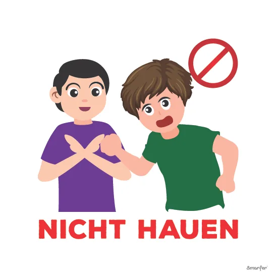 Piktogramm - Nicht hauen