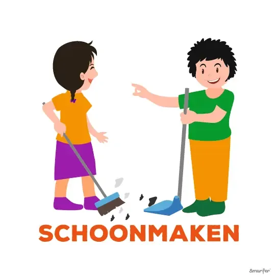 Pictogram - Schoonmaken