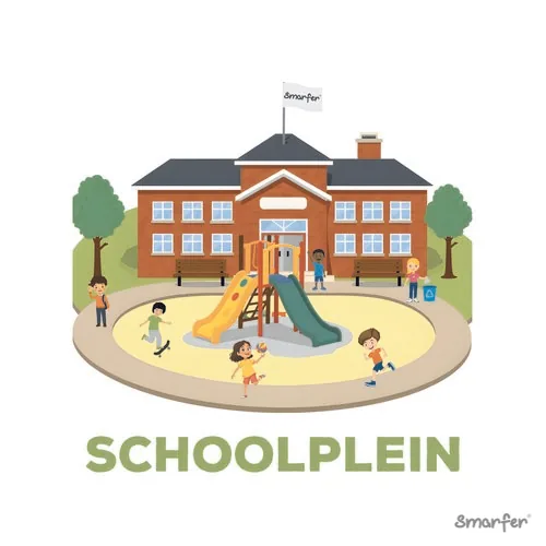 Pictogram - Schoolplein