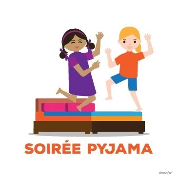 Pictogramme - Soirée pyjama