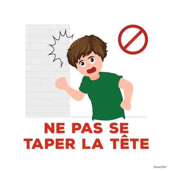 Pictogramme - Ne pas se taper la tête