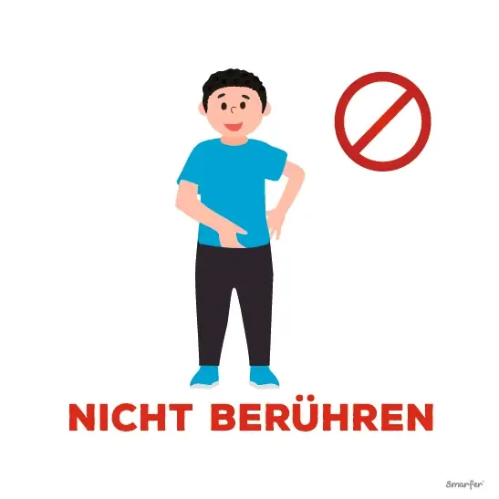 Piktogramm – Nicht berühren