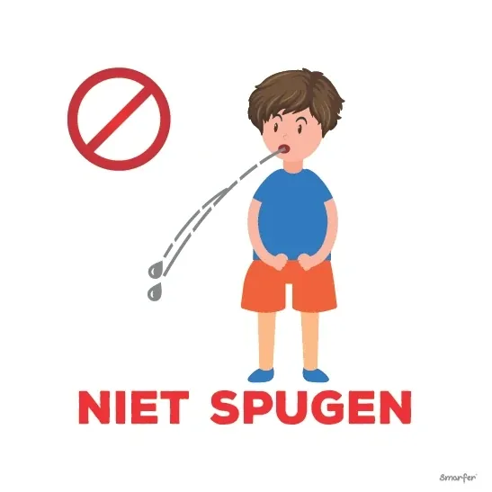 Pictogram - Niet spugen