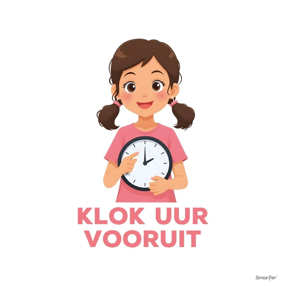 Pictogram - Klok uur vooruit