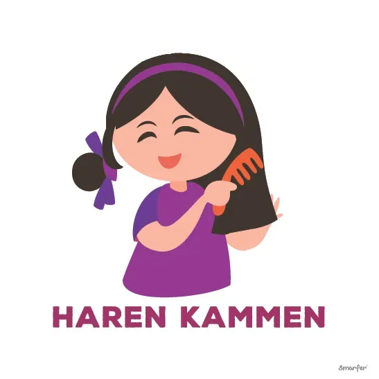 Pictogram - Haren kammen