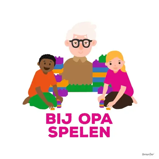 Pictogram - Bij opa spelen