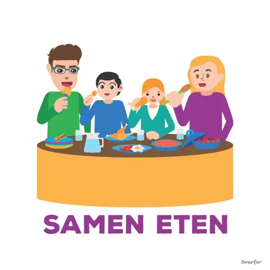 Pictogram - Samen eten