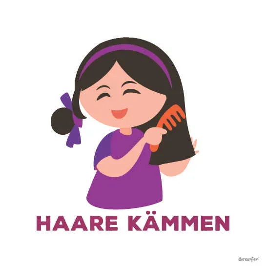 Piktogramm - Haare kämmen