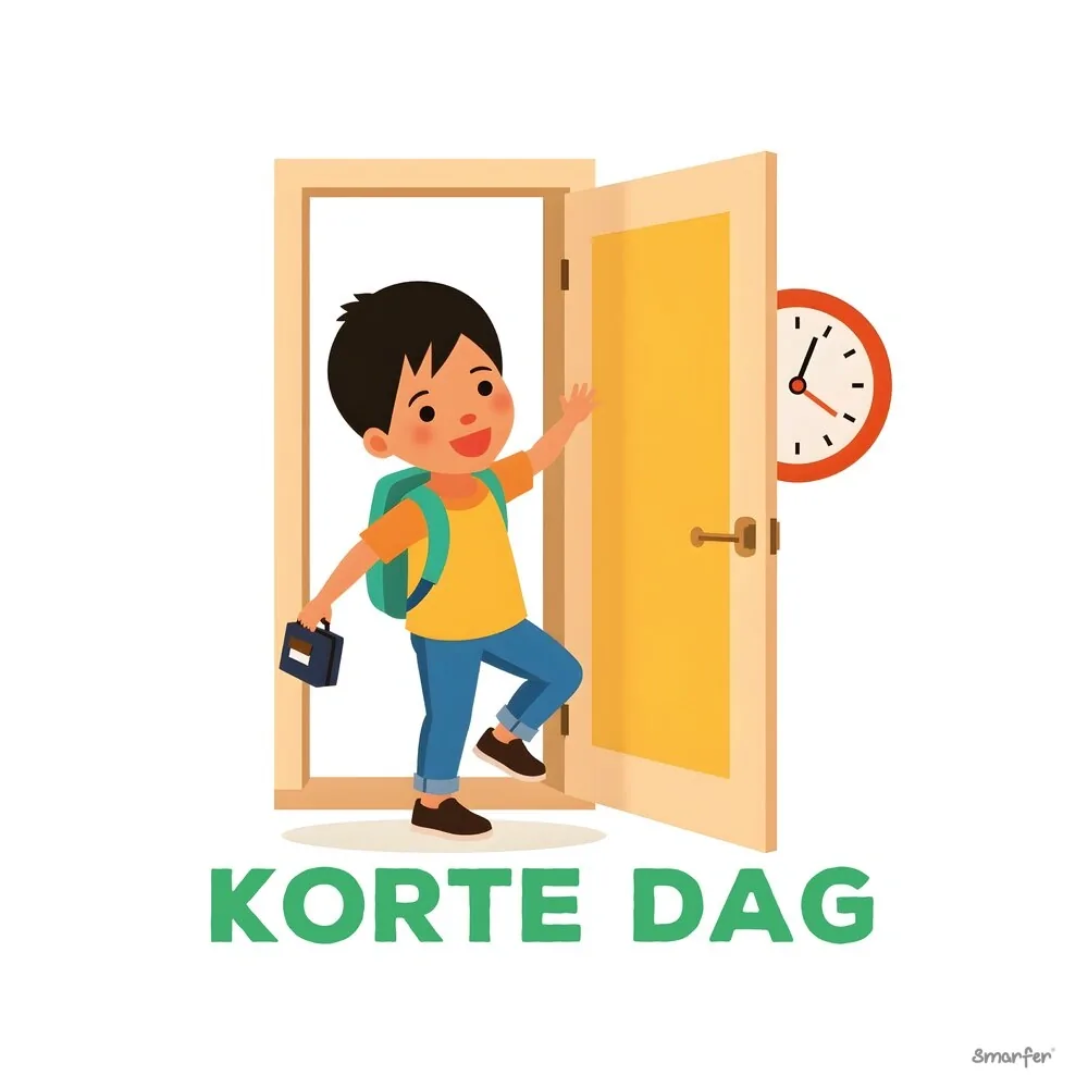 Pictogram - Korte dag