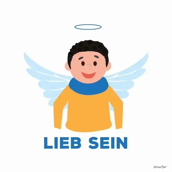 Piktogramm – Lieb sein