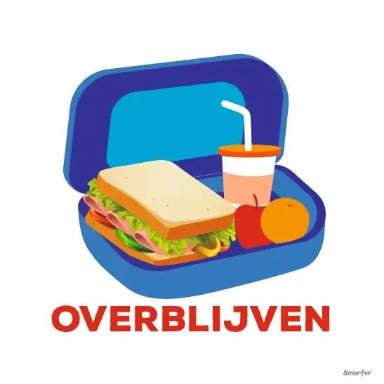 Pictogram - Overblijven