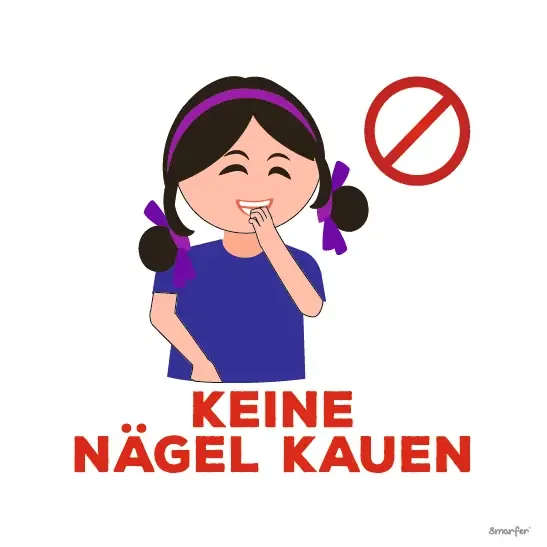 Piktogramm – Keine Nägel kauen