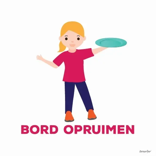 Pictogram - Bord opruimen