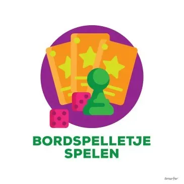 Pictogram - Bordspelletje spelen