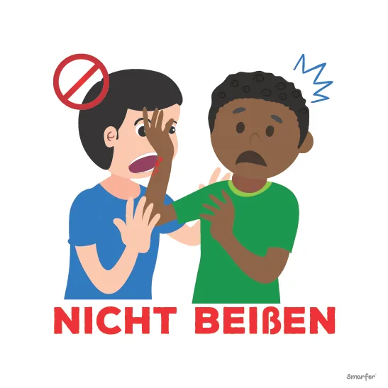 Piktogramm - Nicht beißen
