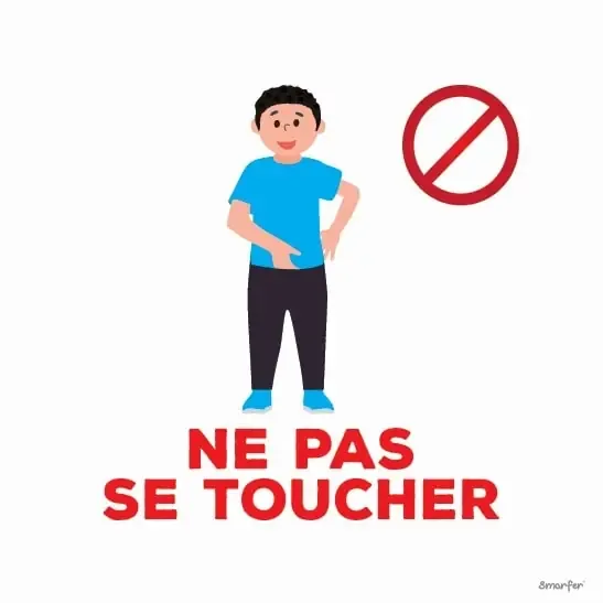 Pictogramme - Ne pas se toucher