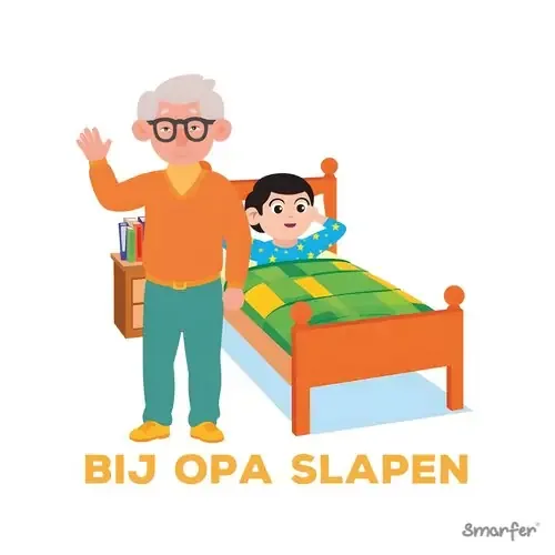 Pictogram - Bij Opa Slapen